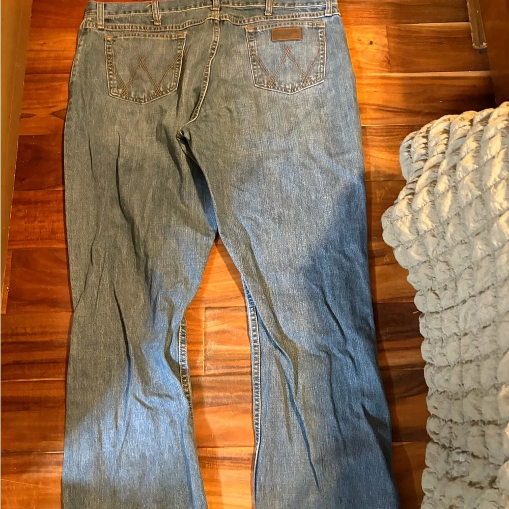 Wrangler 20X Men’s Jeans Size 42x30‎ Straight Leg Blue Denim (0382)